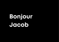Bonjour Jacob logo